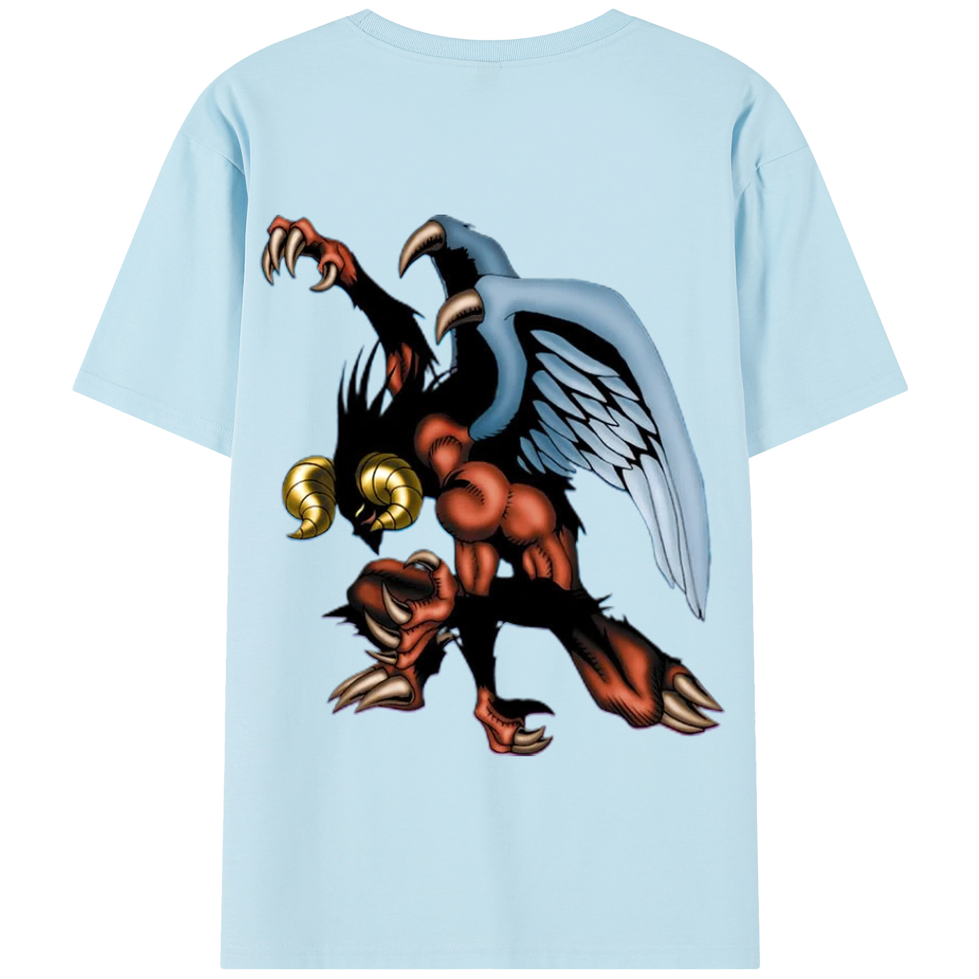 （画像用） 遊☆戯☆王 Yu-Gi-Oh! 綿100％半袖Tシャツ（背面プリント）